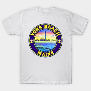 York Beach Maine Boon Island Lighthouse T-Shirt